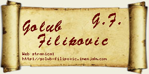 Golub Filipović vizit kartica